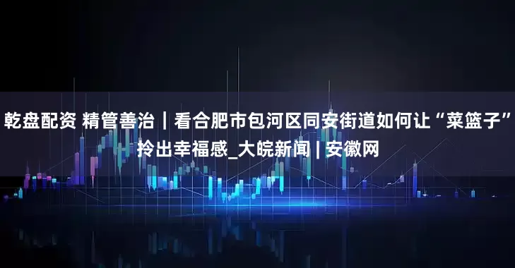 乾盘配资 精管善治｜看合肥市包河区同安街道如何让“菜篮子”拎出幸福感_大皖新闻 | 安徽网